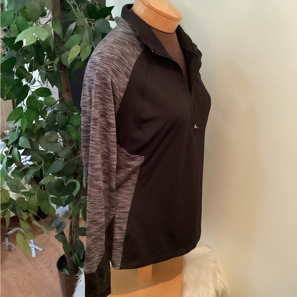 Danskin Now half zip pullover long sleeve activewear Woman’s XL 16/18 - Picture 2 of 10